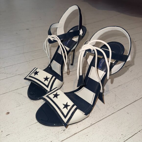 Dolce & Gabbana Sailor Patent Leather Heels - Picture 3 of 6